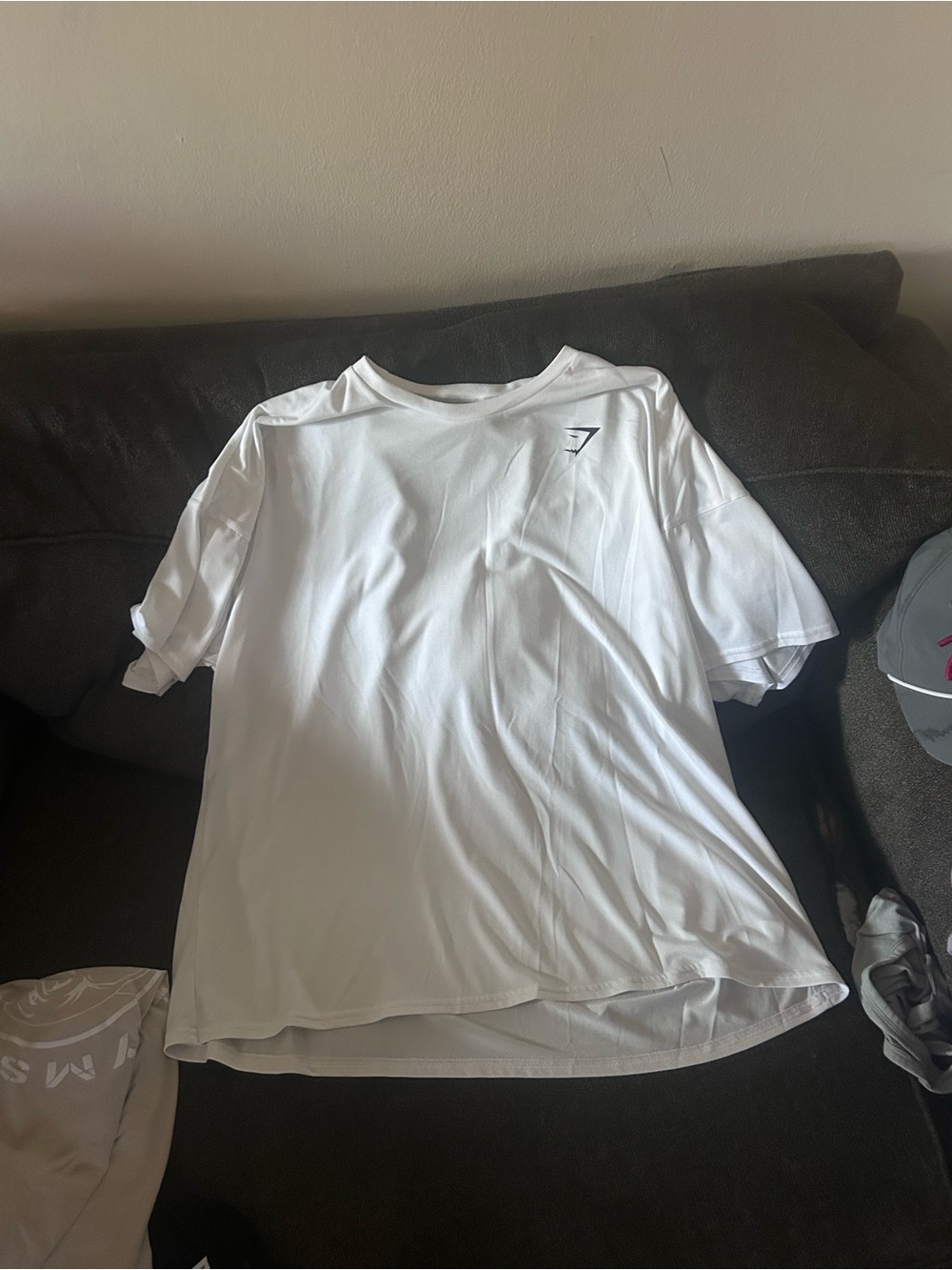 Gym shark white t shirt